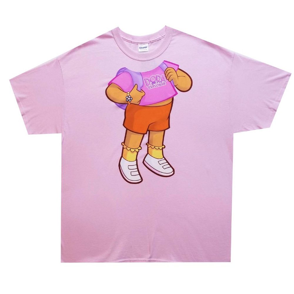 Dora the Explora Pink Cotton Size XS-XL New Gildan
